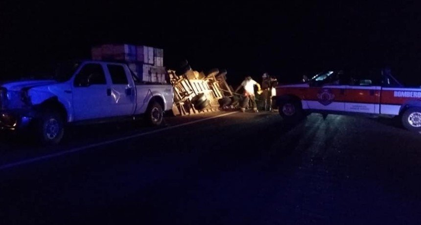 Chocaron contra una vaca y cayeron 150 colmenas con abejas cerca de Santa Isabel