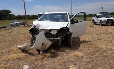 Accidente en la rotonda de ruta 10
