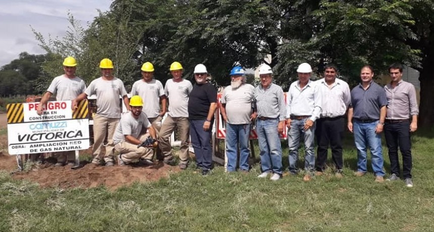 VICTORICA: FINALIZACIÓN DE LA OBRA DE GAS.
