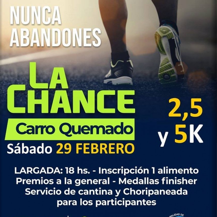 ATLETISMO: Chance en Carro Quemado