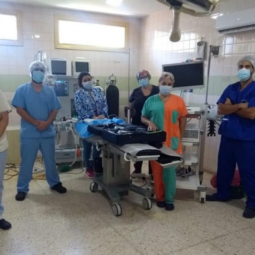 La torre de endoscopia móvil se trasladó a Victorica