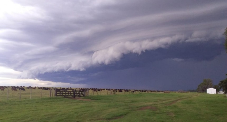 Intensas lluvias y caída de granizo en distintas localidades de La Pampa