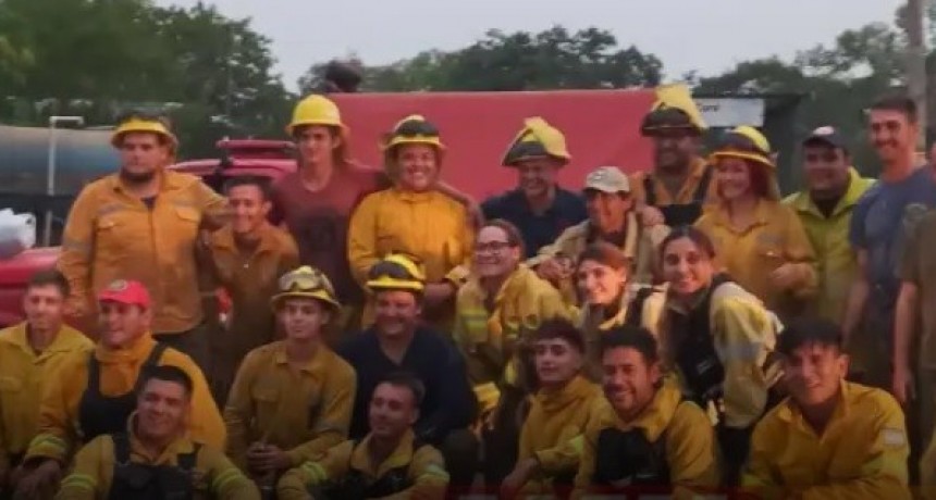 Bomberos pampeanos lograron salvar cientos de hectáreas en Bella Vista (video)