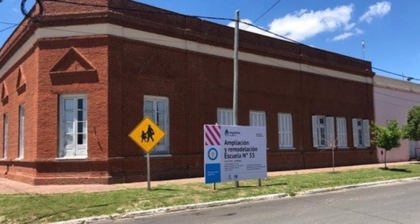 Finalizó la obra de ampliación de la Escuela 55 de Luan Toro