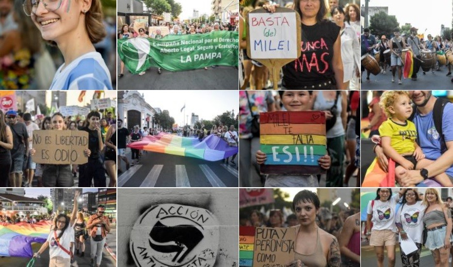 Una multitud marchó en Santa Rosa contra el ataque fascista de Milei 