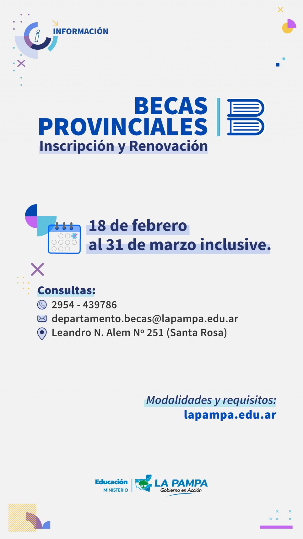 Llega el período de inscripción y renovación de Becas Provinciales 