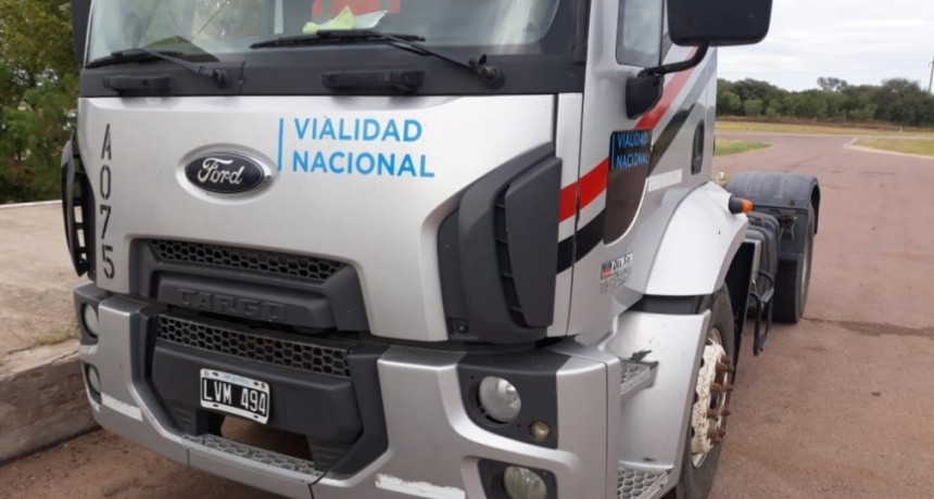 Victorica: Retuvieron un camión de  Vialidad Nacional, sin VTV