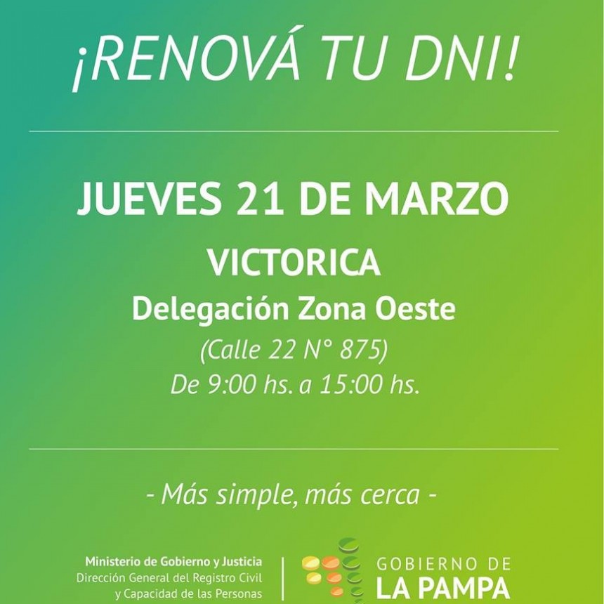 TRAMITES DE DNI EN LA DELEGACIÓN OESTE