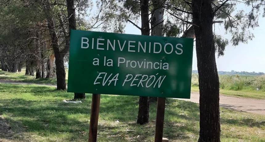 La Pampa, por un día, vuelve a llamarse provincia Eva Perón
