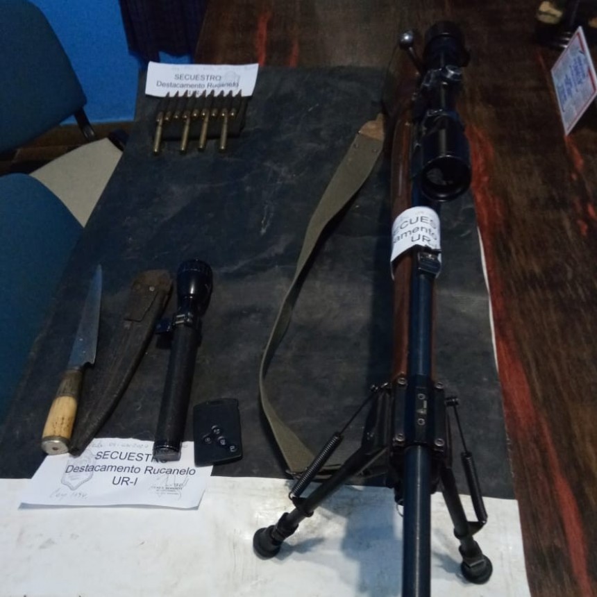  Castex: Demoraron a un cazador de Luan Toro, secuestraron armas y un automóvil