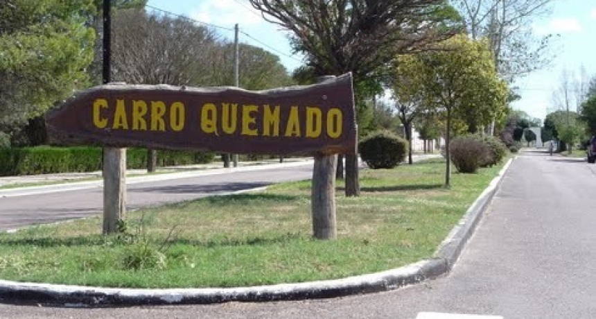 CARRO QUEMADO: ESCUELA 159 Y MUNICIPIO REPARTEN BOLSAS CON PRODUCTOS ALIMENTICIOS