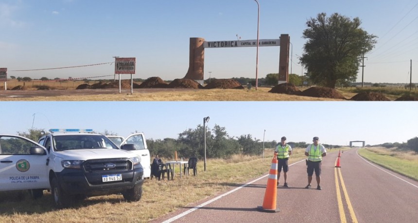 VICTORICA CIERRA SU ENTRADA PRINCIPAL Y EN LA RUTA 105 ENTRA SOLO TRANSPORTE CON MERCADERÍA