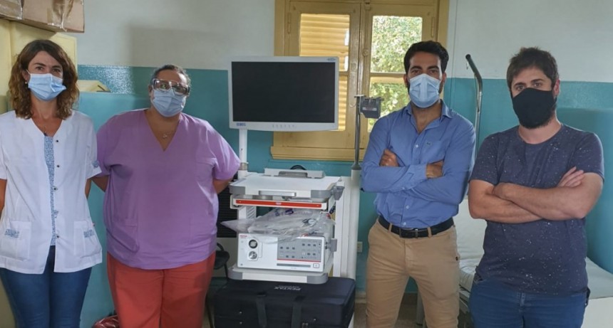 La nueva torre móvil de endoscopía estuvo en Victorica