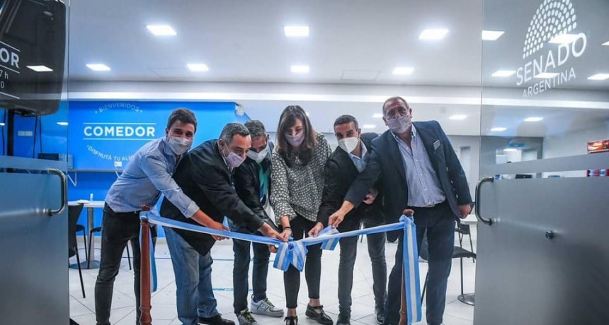 LUCHY ALONSO INAUGURÓ UN NUEVO COMEDOR EN EL SENADO
