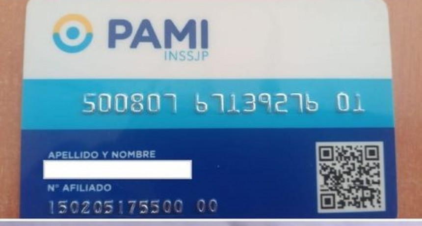 NUEVA CREDENCIAL PARA LOS AFILIADOS DEL PAMI