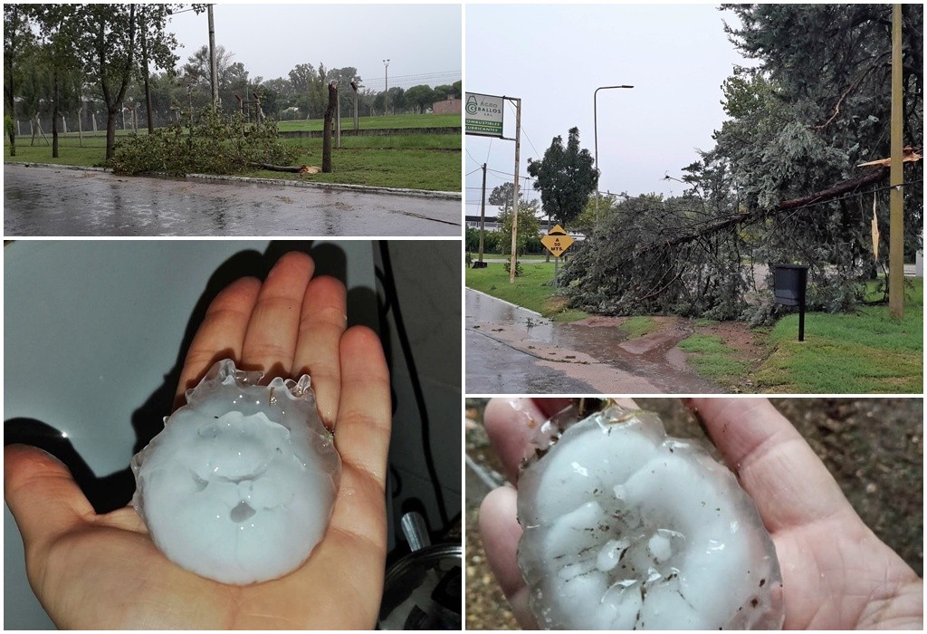 Temporal en Ceballos: piedra, viento y más de 300 milímetros de lluvia en diez días