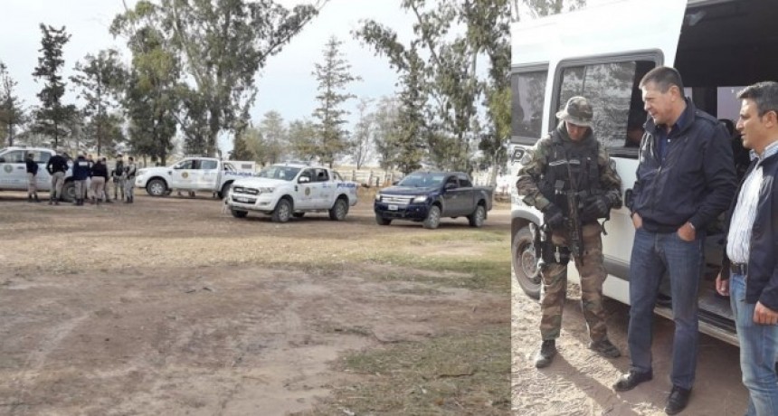Fuga en Castex: Perros siguieron el rastro y lo encontraron durmiendo en una cosechadora