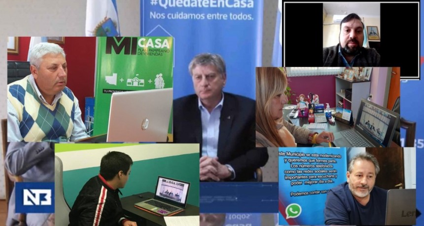 VIDEOCONFERENCIA POR EL “COVID-19” CON EL GOBIERNO PROVINCIAL CON INTENDENTES DEL DPTO. LOVENTUE