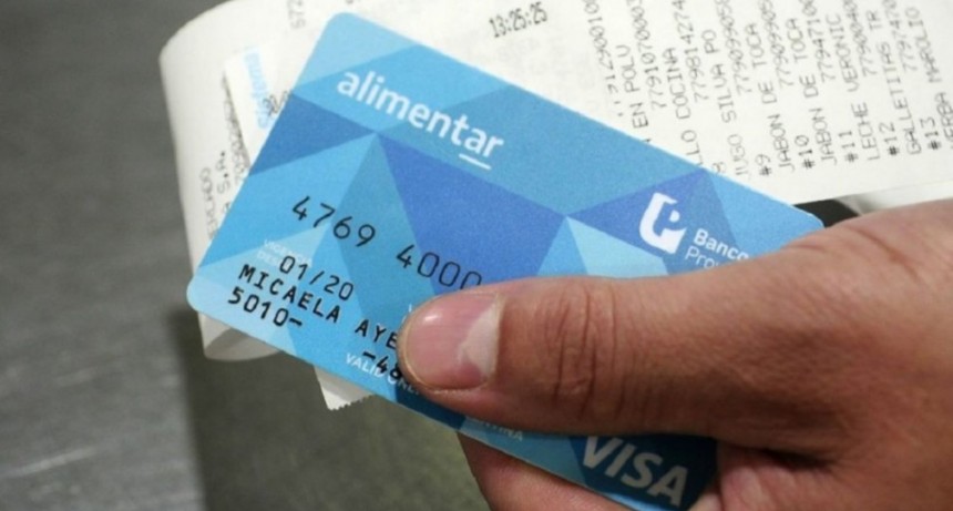 Disponen un pago extraordinario de la tarjeta Alimentar
