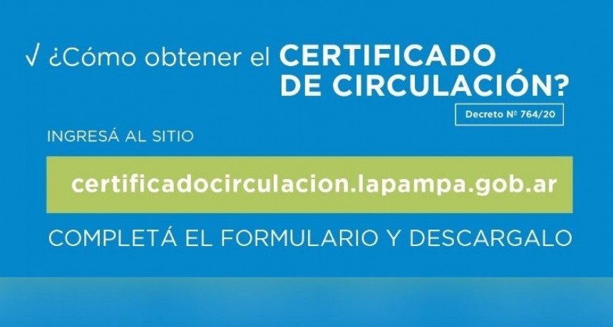 Mirá cómo se tramita el permiso de circulación para empleadas domésticas, comerciantes y nuevos exceptuados en La Pampa