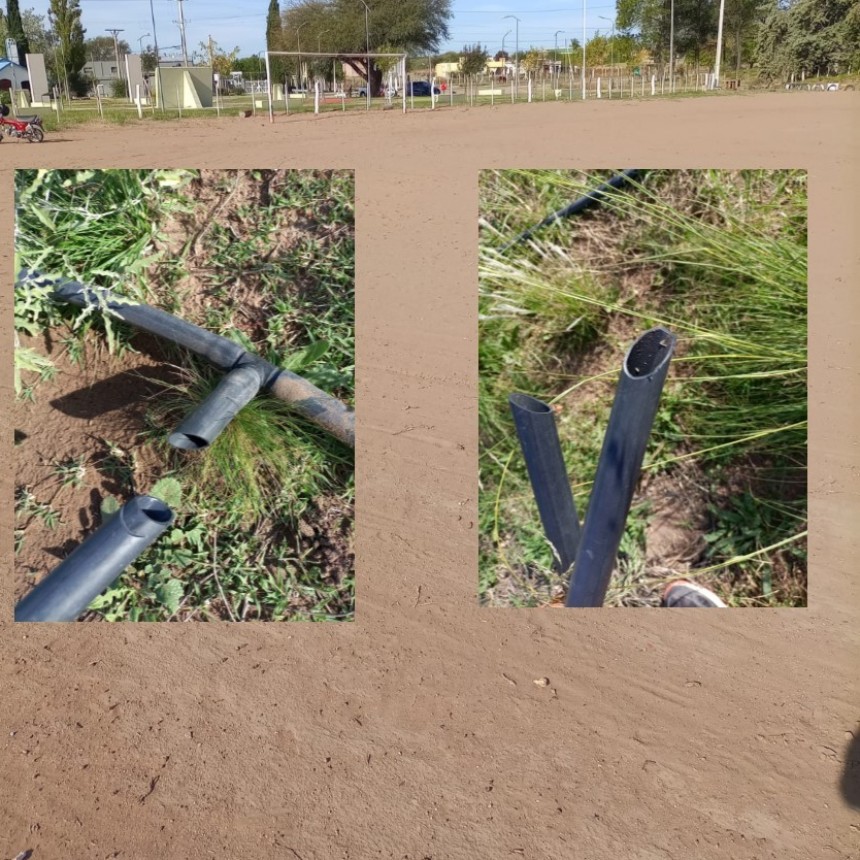 VICTORICA: VANDALISMO EN LA CANCHA MUNICIPAL