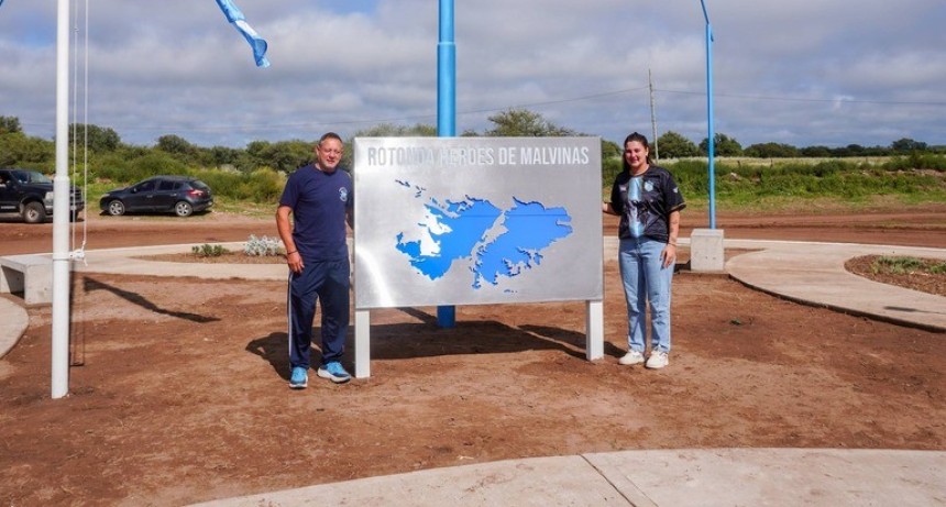 Victorica inaugur&oacute; la rotonda &ldquo;H&eacute;roes de Malvinas&rdquo;