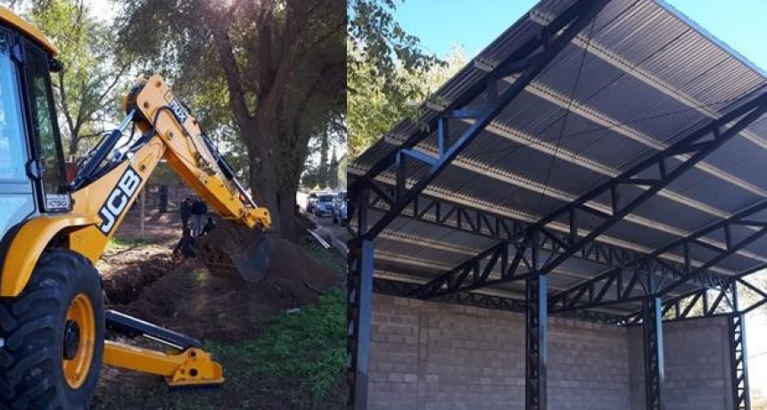 Trabajos en la nueva terminal y la red de agua potable