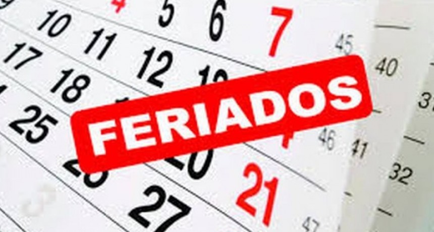 Feriados nacionales 17 y 20 junio