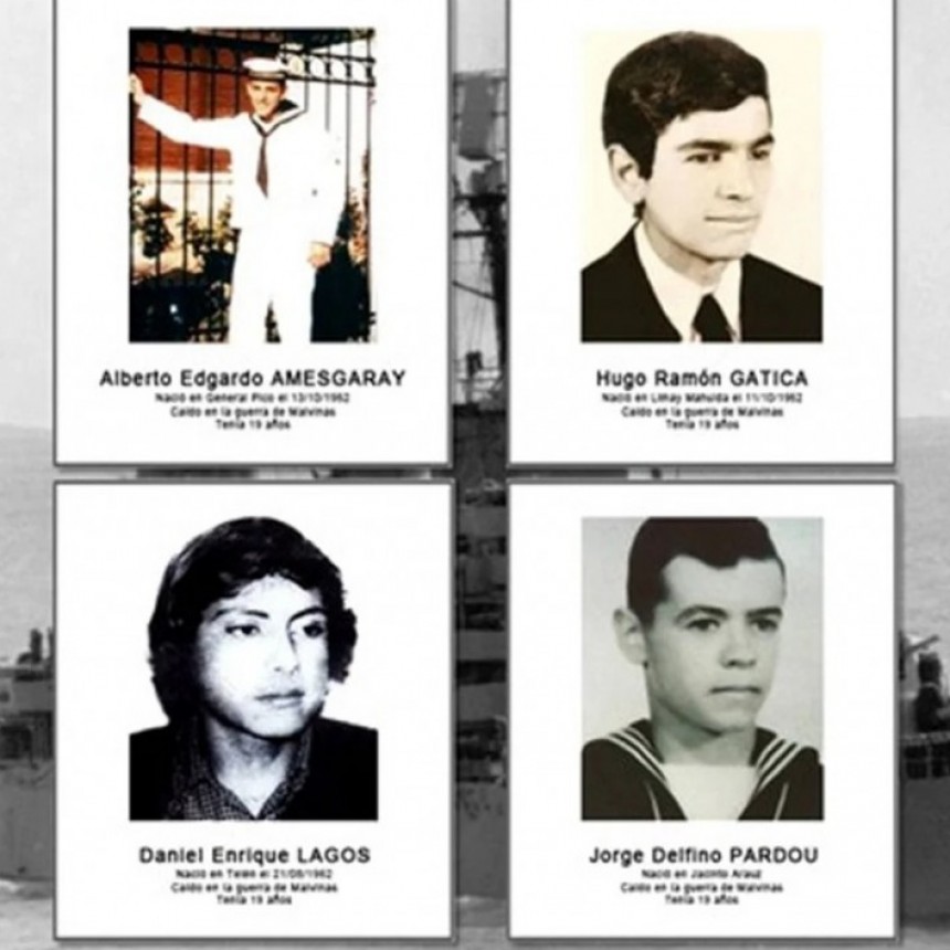 A 39 años del hundimiento del ARA General Belgrano, recordamos a los cuatro jóvenes héroes pampeanos que perdieron sus vidas