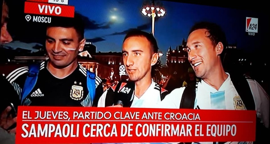 Los de Victorica en la TV desde Moscú 