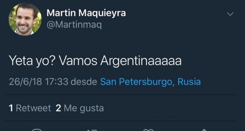 MAQUIEYRA, DESDE RUSIA, SE MOFÓ DE LOS QUE LO CATALOGARON DE “YETA”