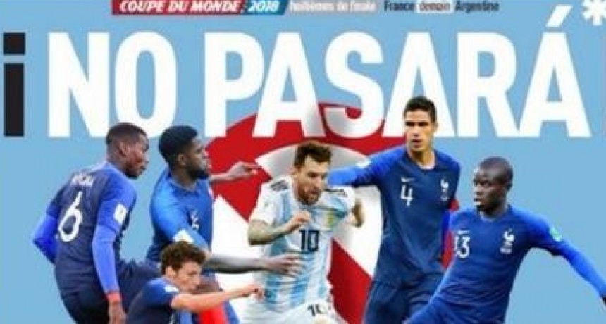 Un diario francés calienta el partido de octavos y dice que Messi 