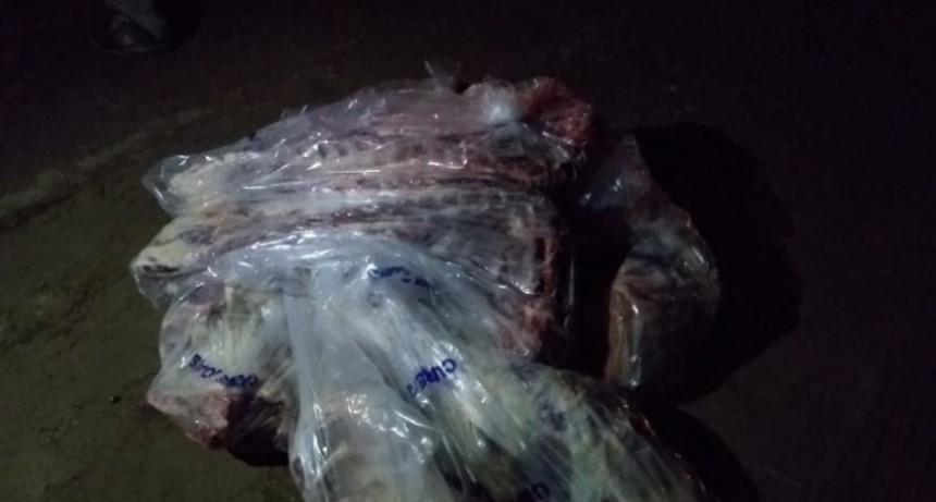 DECOMISARON CARNE EN EL PUESTO CAMINERO DE VICTORICA