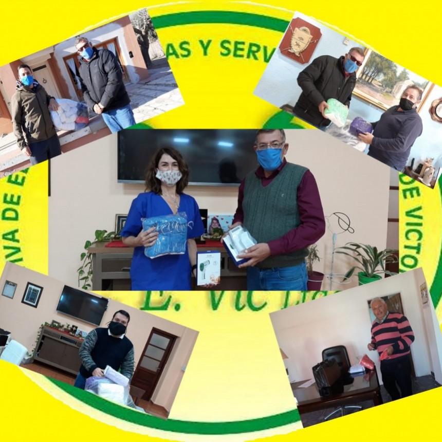 LA CEVIC SOLIDARIA ENTREGA TERMÓMETROS DIGITALES AL HOSPITAL Y BARBIJOS A LOCALIDADES