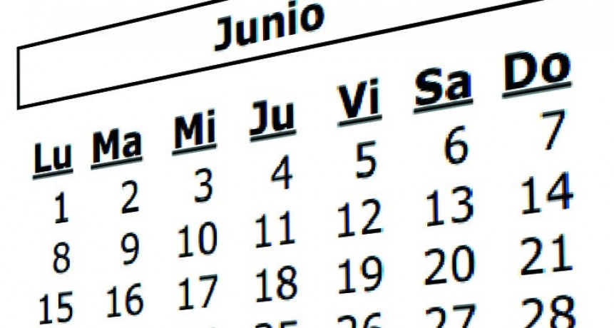 FERIADOS DEL 15 Y 20 DE JUNIO