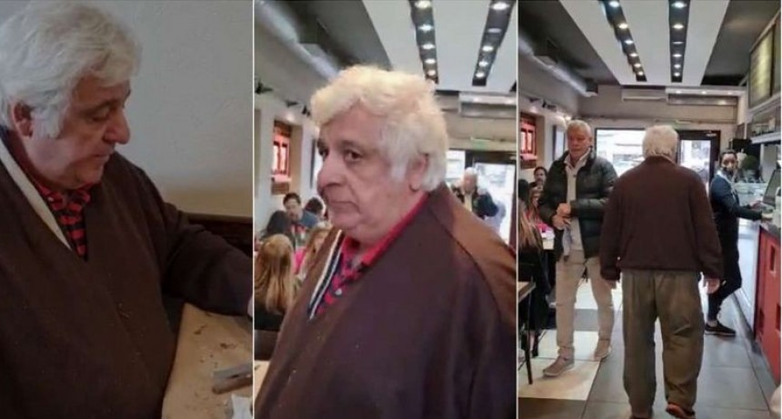 Samid violó la prisión domiciliaria y lo echaron los clientes de un restaurante en medio de insultos