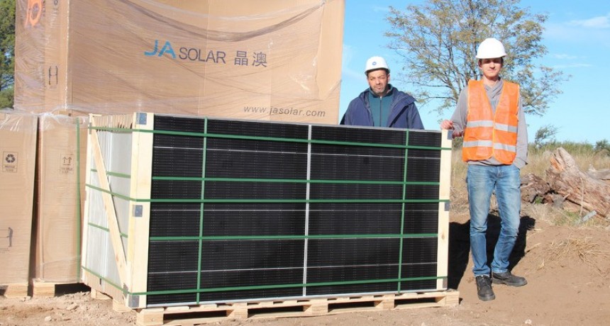 Más de 14 mil paneles fotovoltaicos llegaron a Victorica