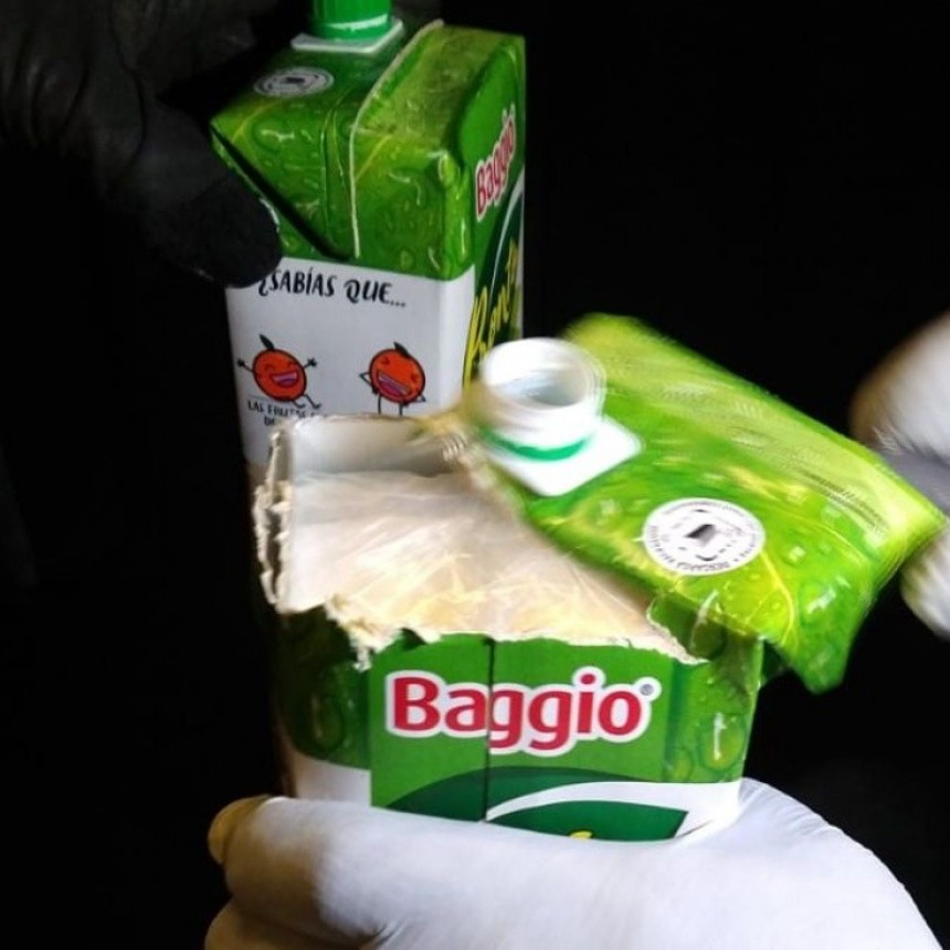 OPERATIVOS ANTIDROGAS EN LA PAMPA: OCULTAN COCAÍNA EN CAJAS DE JUGO