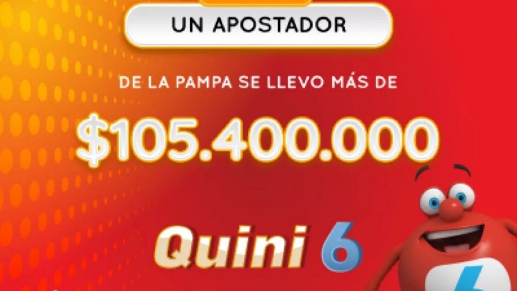 QUINI 6: Un piquense gano mas de 100 millones de pesos