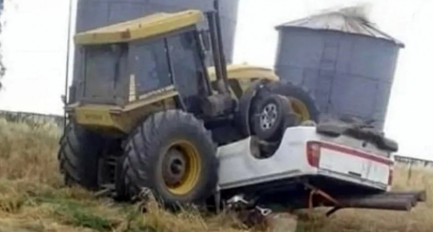 Empleado atropelló a su jefe con un tractor tras una discusión por malos tratos
