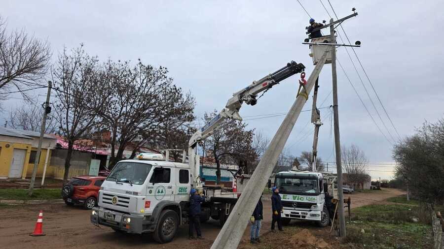 La Cevic Invierte en infraestructura y mejora la l&iacute;nea de media tensi&oacute;n en Victorica