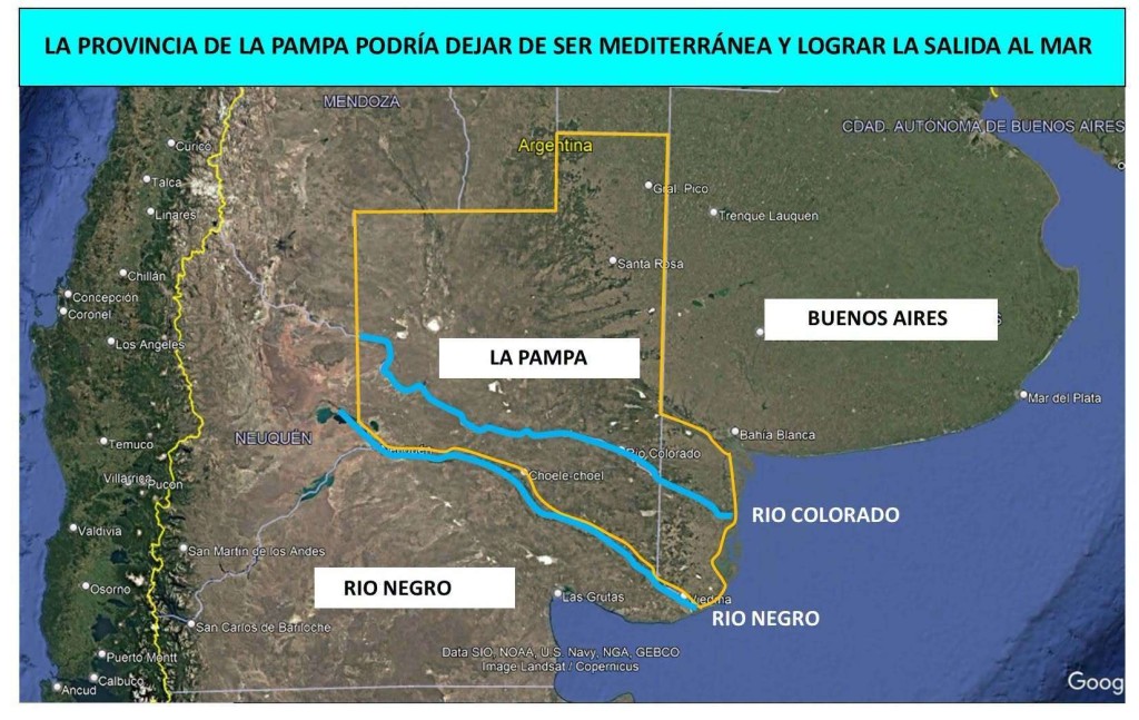 Proponen una idea para que La Pampa tenga salida al mar