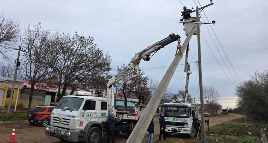 La Cevic Invierte en infraestructura y mejora la l&iacute;nea de media tensi&oacute;n en Victorica