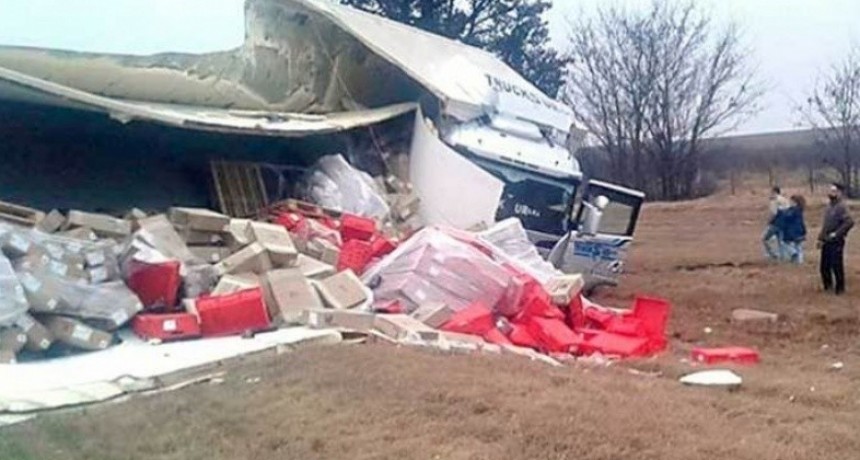 Accidente dejó Carne “gratis”