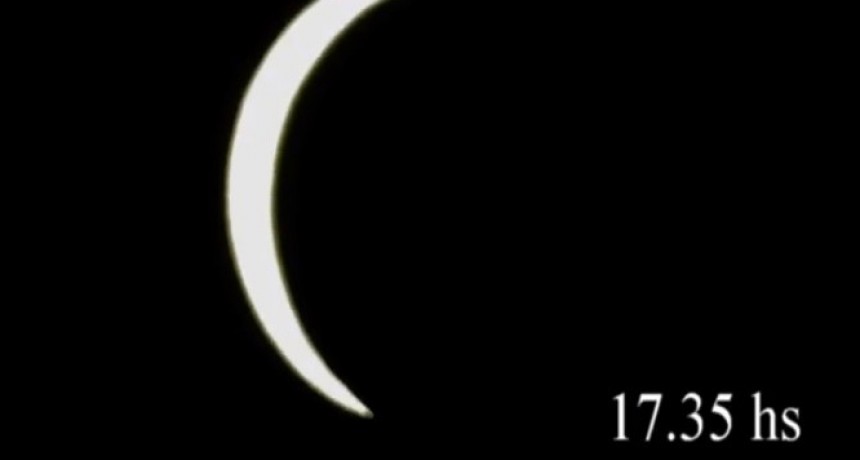 COMO SE VIO EL ECLIPSE DESDE VICTORICA (VIDEO)