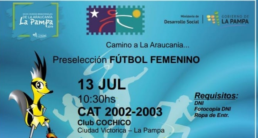 FUTBOL FEMENINO: PRUEBA EN COCHICO