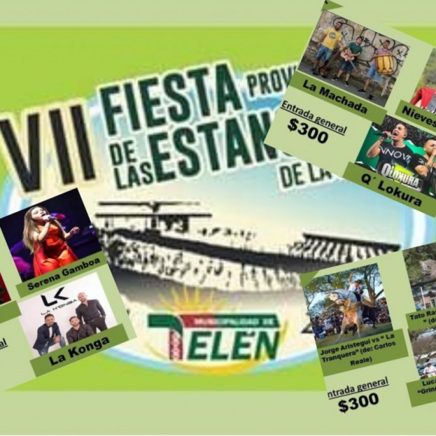 SE VIENE LA VII FIESTA DE LAS ESTANCIAS EN TELEN