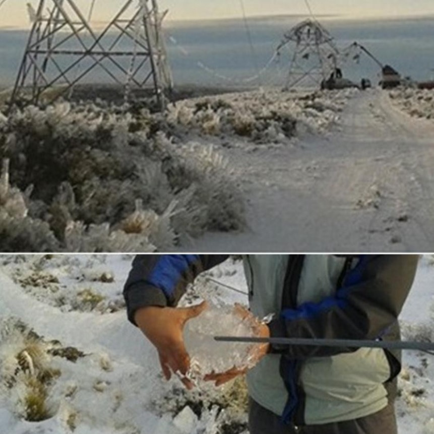 MIRA COMO SE CAE UNA TORRE DE ALTA TENSION A CAUSA DE LAS INCLEMENCIAS CLIMATICAS