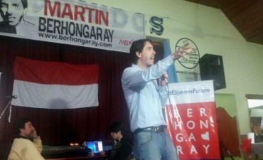 Berhongaray: “Las encuestas dicen que venimos ganando la elección”	