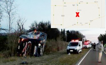 Choque y vuelco en la ruta 7: dos muertos